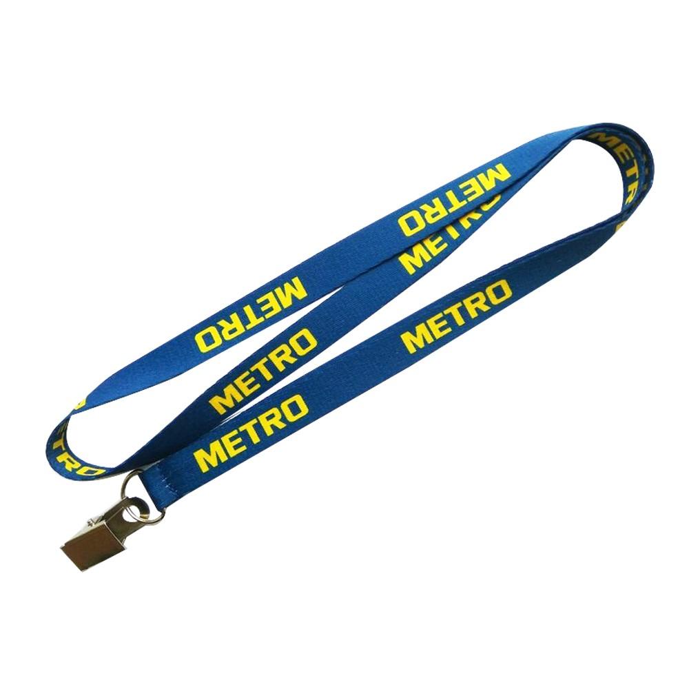 Жаккардовый шнурок с логотипом для бейджа